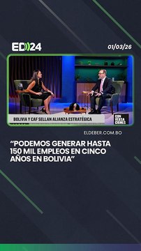 Sergio Díaz-Granados proyecta 150 mil empleos y mayor crecimiento en Bolivia en cinco años