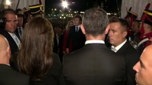 El frío saludo entre Milei y Villarruel antes del discurso del presidente en el Congreso