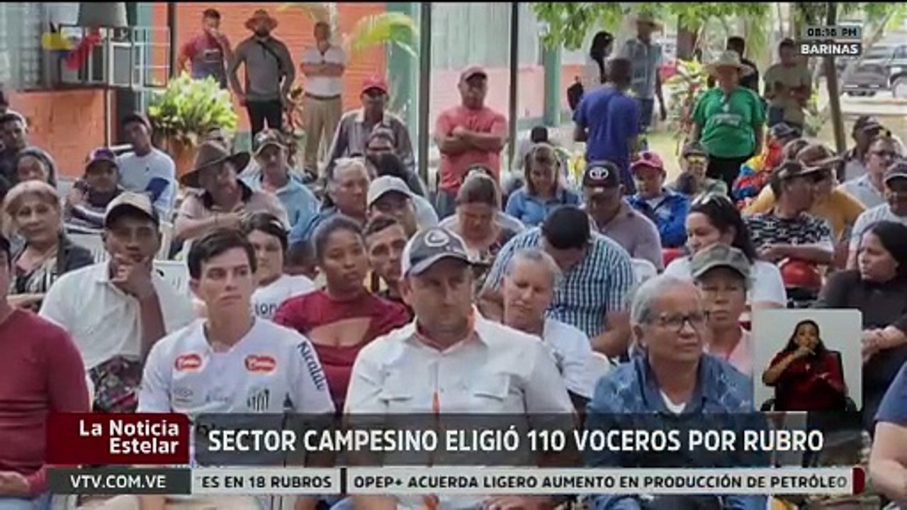 La Unión Nacional Campesina Ezequiel Zamora del edo. Barinas eligió a 110 voceros por rubros estratégicos