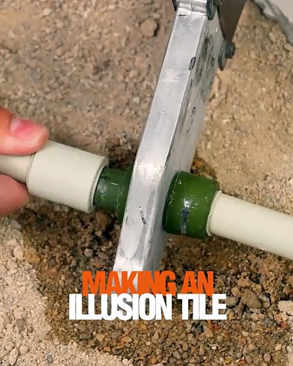Illusion tile in the making!😵‍💫🌀 - video Dailymotion