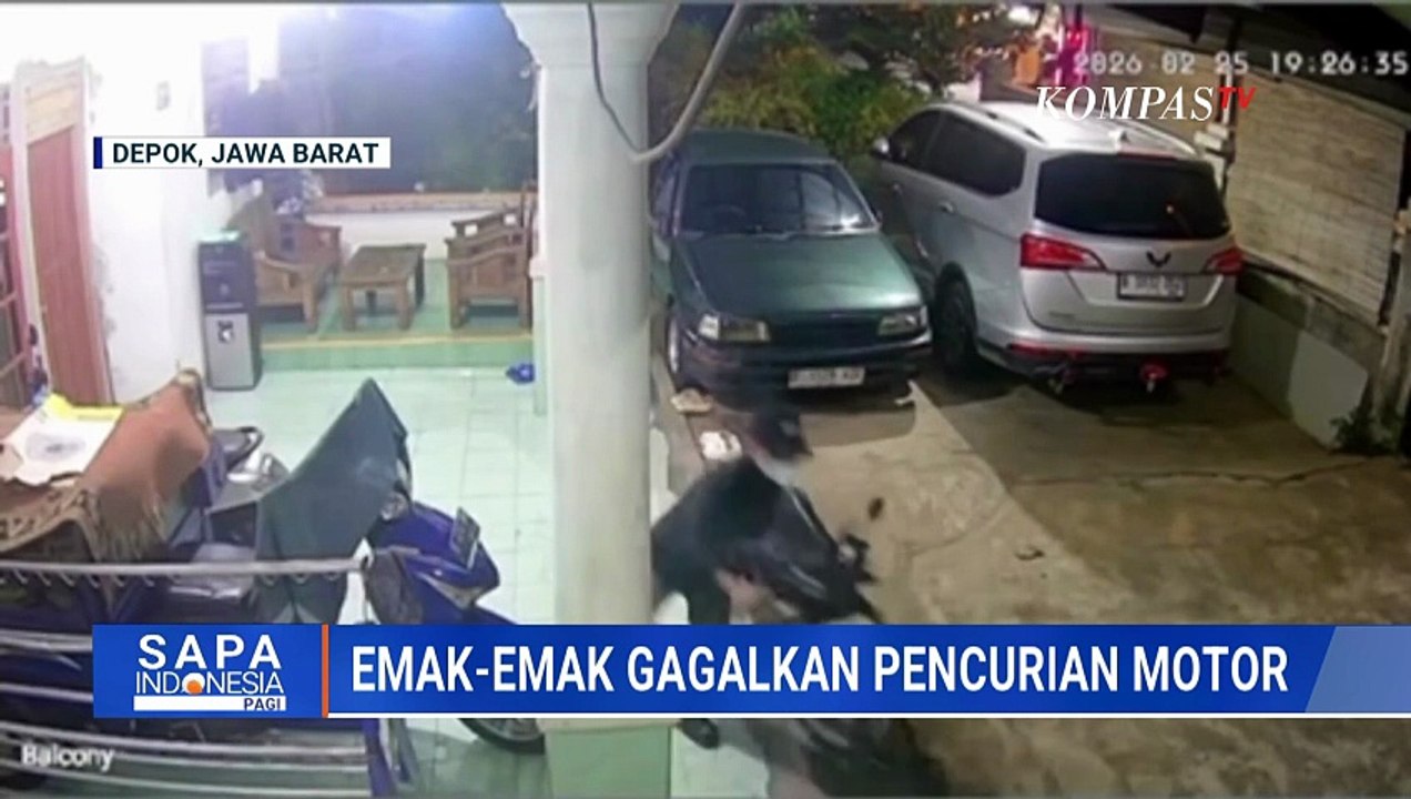 Emak-Emak Gagalkan Pencurian Motor saat Berbuka Puasa di Depok