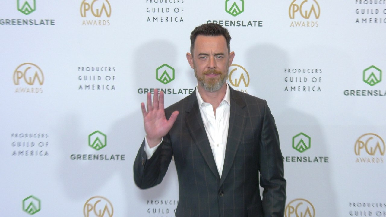 Colin Hanks on the black carpet at the 37th annual Producers Guild Awards