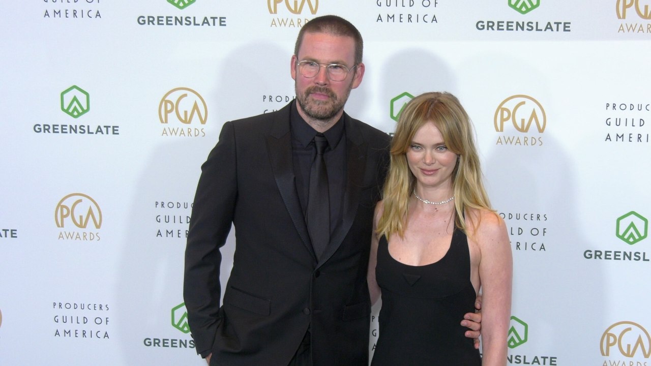 Zach Cregger and Sara Paxton on the black carpet at the 37th annual Producers Guild Awards
