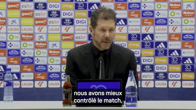 Atlético - Simeone : "Je suis heureux pour Julian Alvarez"