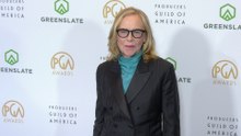 Amy Madigan on the black carpet at the 37th annual Producers Guild Awards