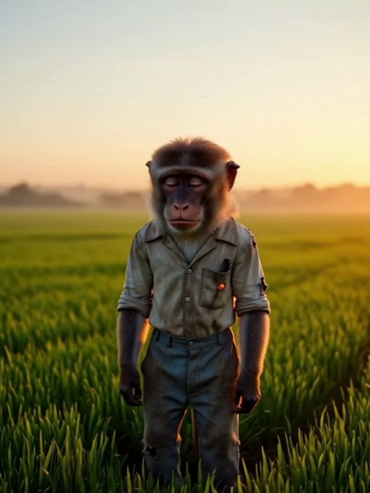 Sad_video_monkey_is_ very_heard_working(real)