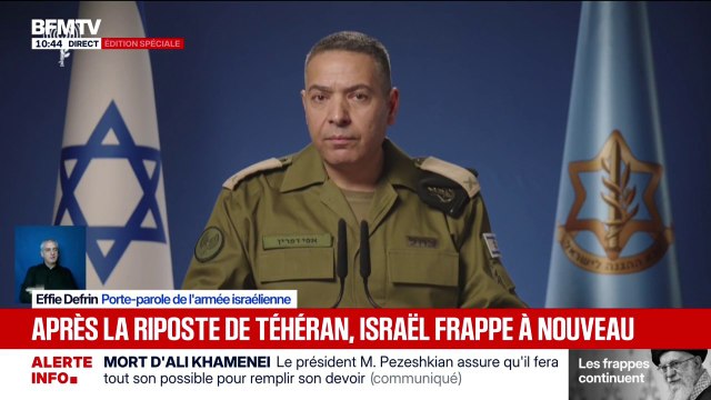 Nous avons souhaité détruire l'axe de la terreur , affirme Effie Defrin, porte-parole de l'armée israélienne