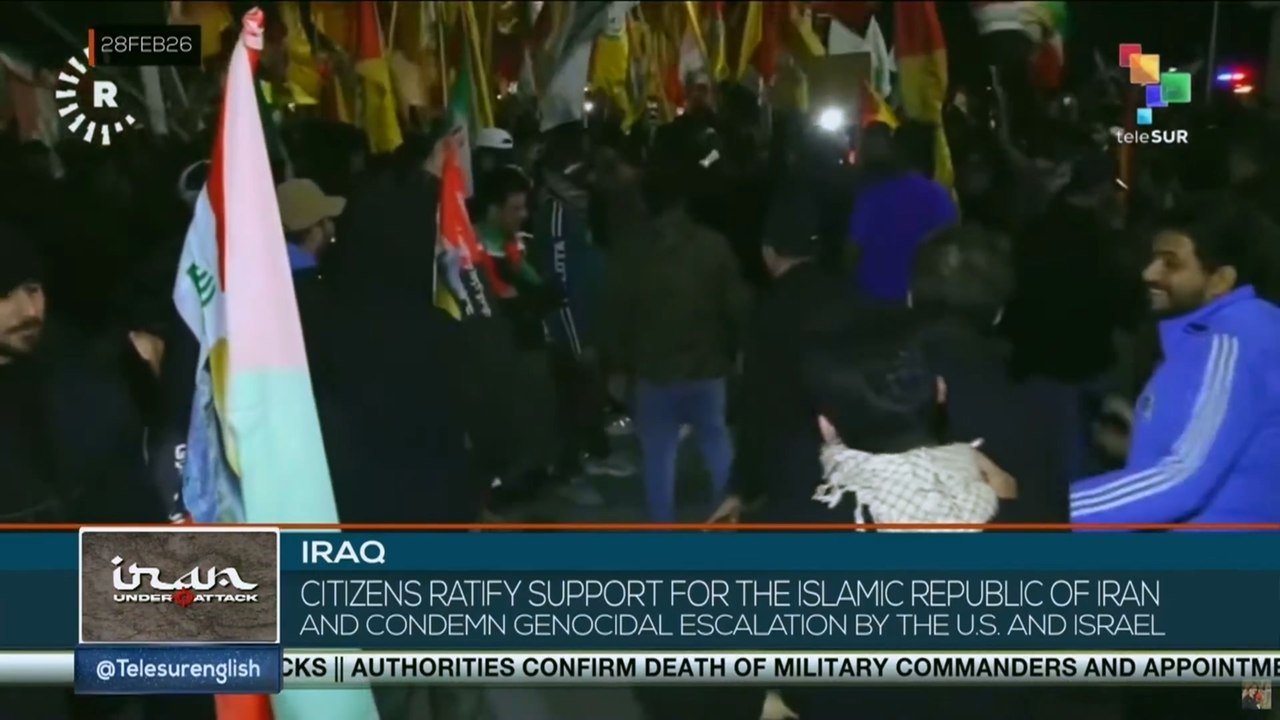 Citizens of Iraq showed their support for Iran
