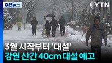 [날씨] 3월 시작부터 '대설'...강원 산간 40cm·내륙 5cm 눈 / YTN
