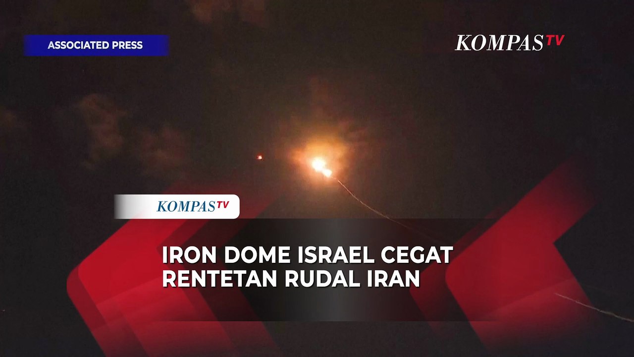 Rentetan Rudal Balistik Iran Dicegat Iron Dome Israel, Sirene Perang Mengaung