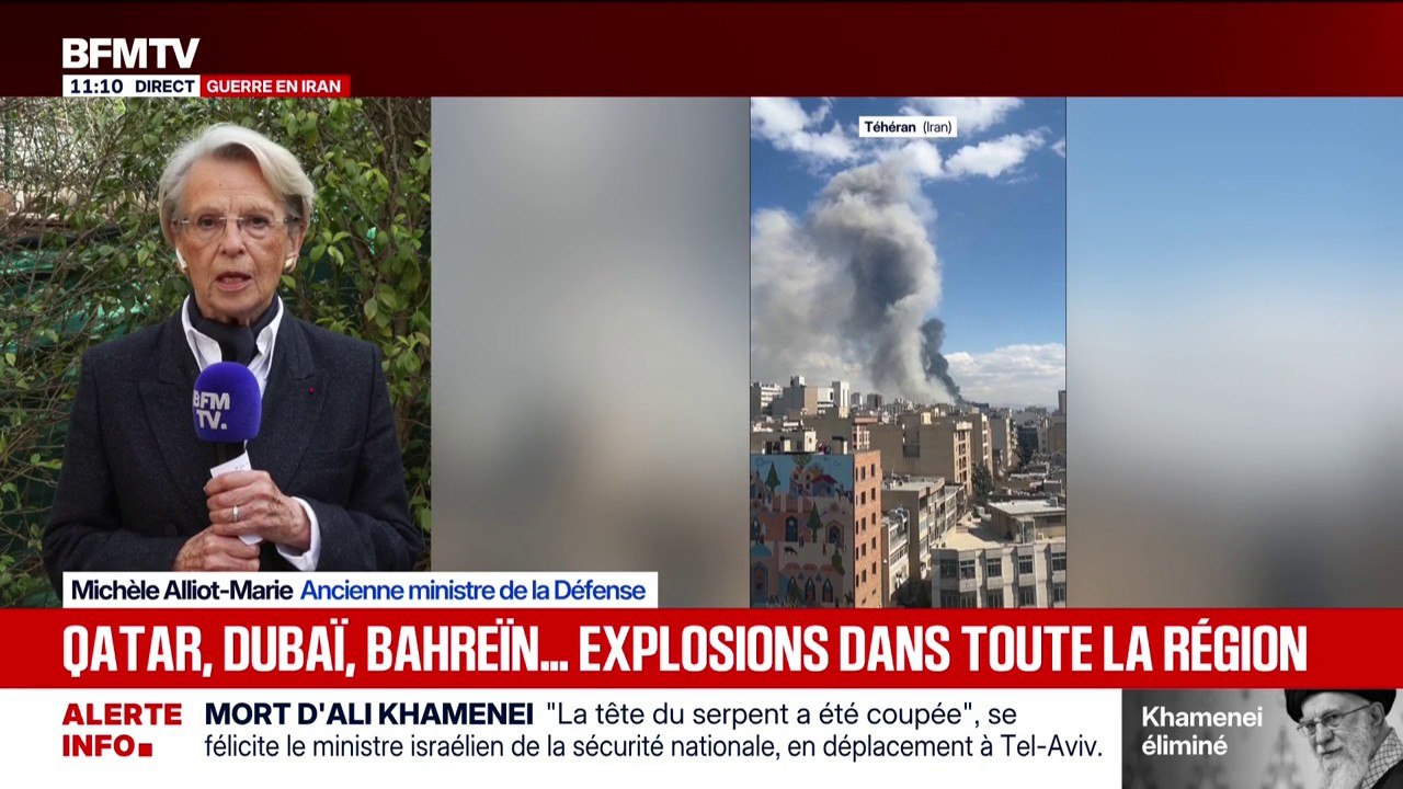 Mort d'Ali Khamenei: "Nous devons accompagner les Iraniens dans le passage vers la démocratie", déclare Michèle Alliot-Marie, ancienne ministre de la Défense