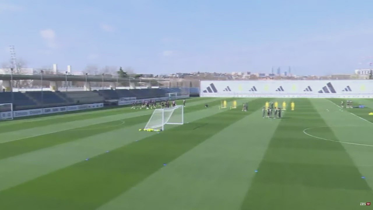 Real Madrid entrenamiento completo previo al Real Madrid vs Getafe