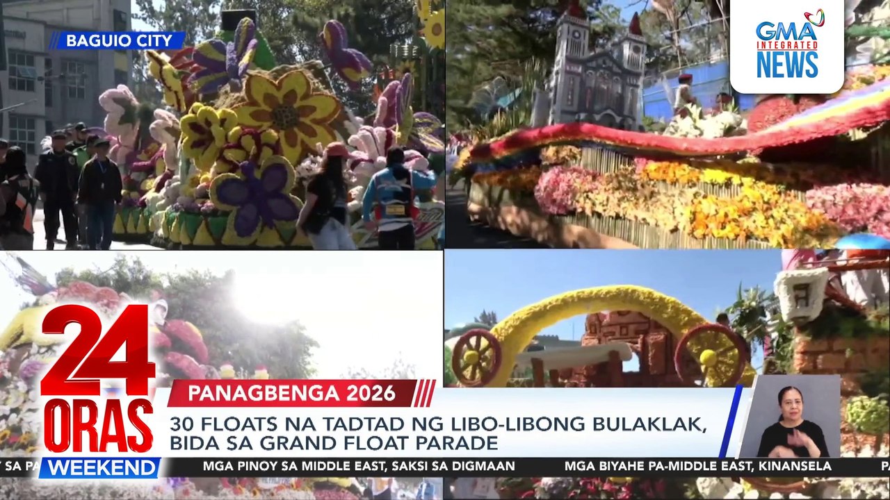 30 mabulaklak na floats bida sa Panagbenga Grand Float Parade | 24 Oras Weekend