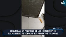 Denuncian un "parking de los horrores" en Palma lleno de yonquis, excrementos y sangre