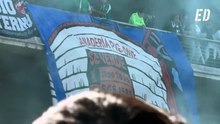 Tifo de Supporters Gol Sur en la previa de El Gran Derbi en La Cartuja