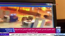 Asap Mengepul! Detik-Detik Ledakan di Bandara Kuwait Imbas Serangan Balasan Iran