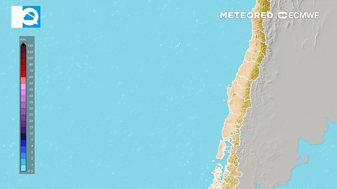 Pronóstico de precipitación acumulada: domingo 1 de marzo