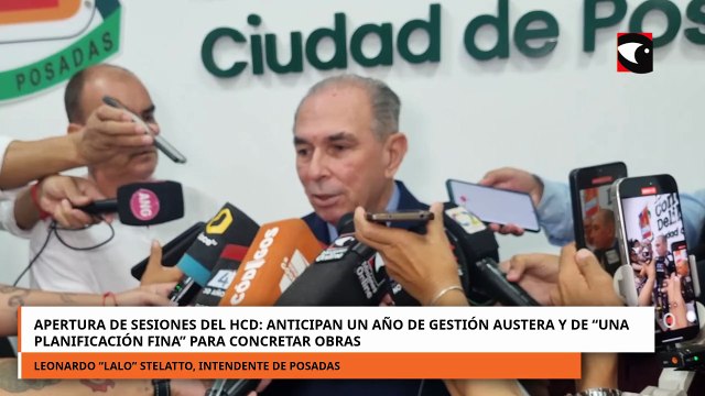 Apertura 2026: Stelatto destacó la baja de tasas y continuidad de obras en Posadas