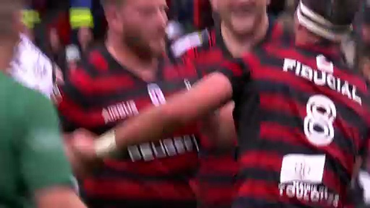 TOP 14 - Essai de Alexandre ROUMAT (ST) - Stade Toulousain - US Montalbanaise