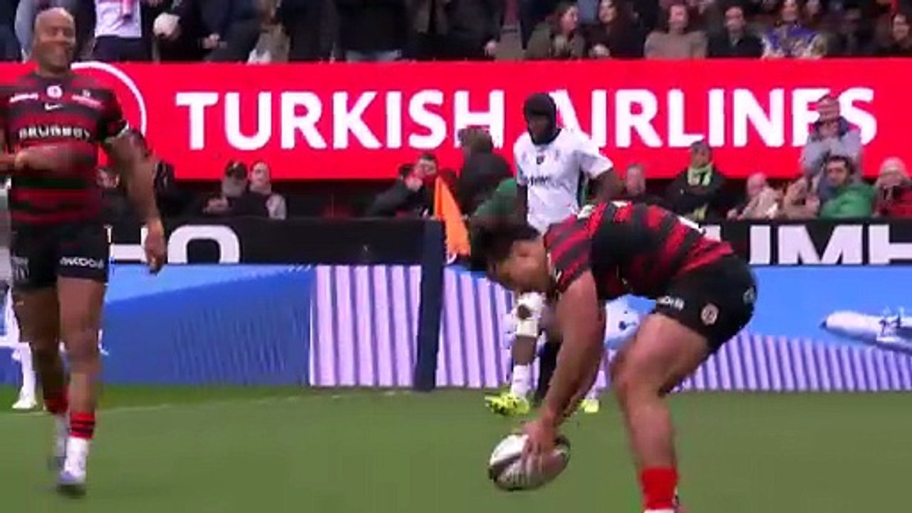 TOP 14 - Essai de Kalvin GOURGUES (ST) - Stade Toulousain - US Montalbanaise