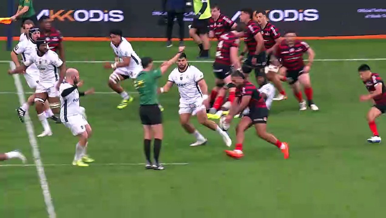 TOP 14 - Essai de Lucien RICHARDIS (ST) - Stade Toulousain - US Montalbanaise