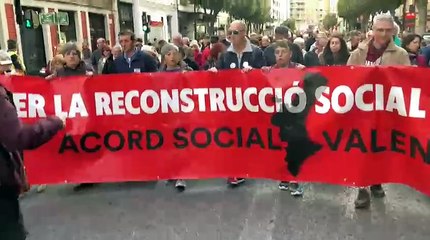 Manifestació de víctimes de la gota freda