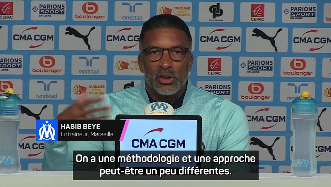 Beye : "Je ne suis pas là pour tout renverser ou détruire ce qu'a fait De Zerbi"