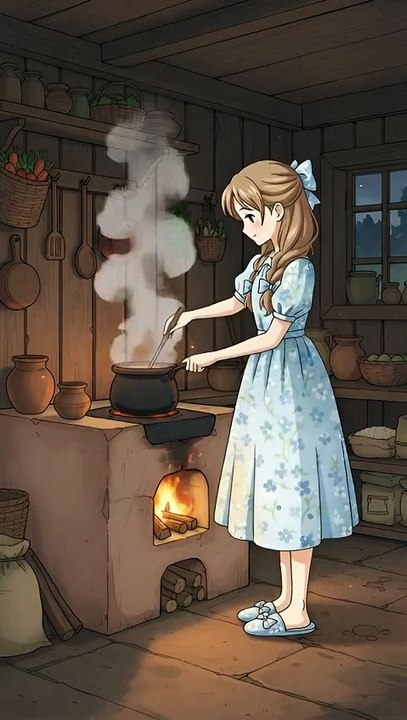Young Beautiful girl Cooking in kitchen❤️