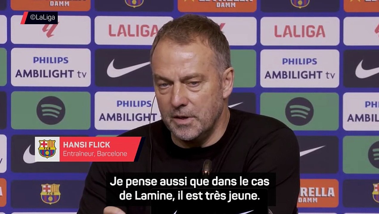 Flick salue le match "exceptionnel" de Lamine Yamal