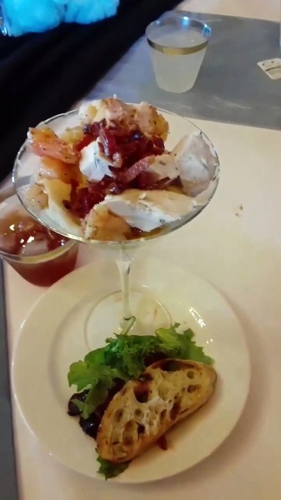 #536. Flashback. The best food at my cuzzo's gig. I miss the potatoes.