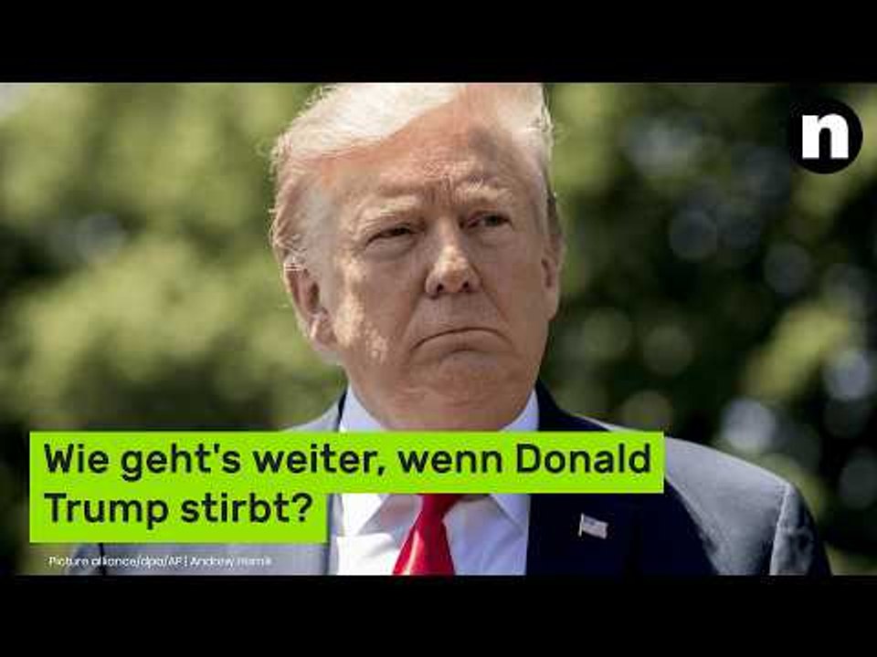 Wie geht's weiter, wenn Trump stirbt?: Er macht Skandal-Ministerin zur designierten Nachfolgerin