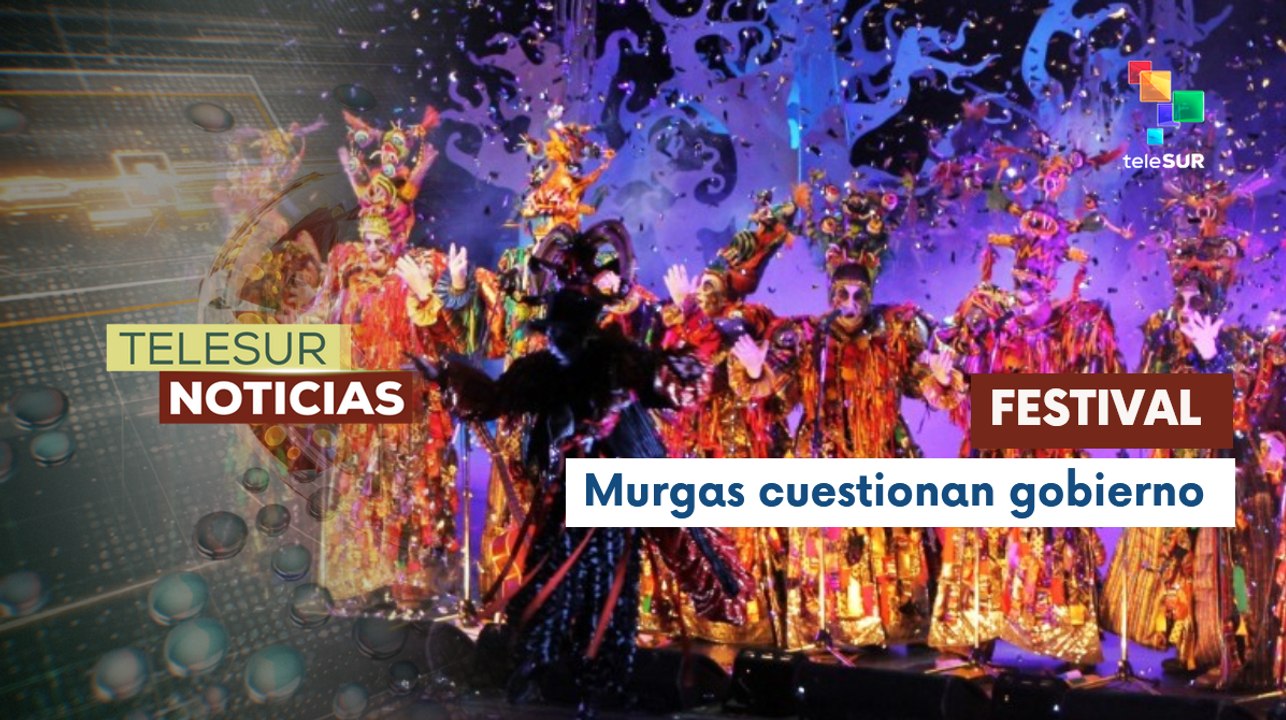 Murgas del carnaval uruguayo critican gobierno del pdte. Yamandú Orsi