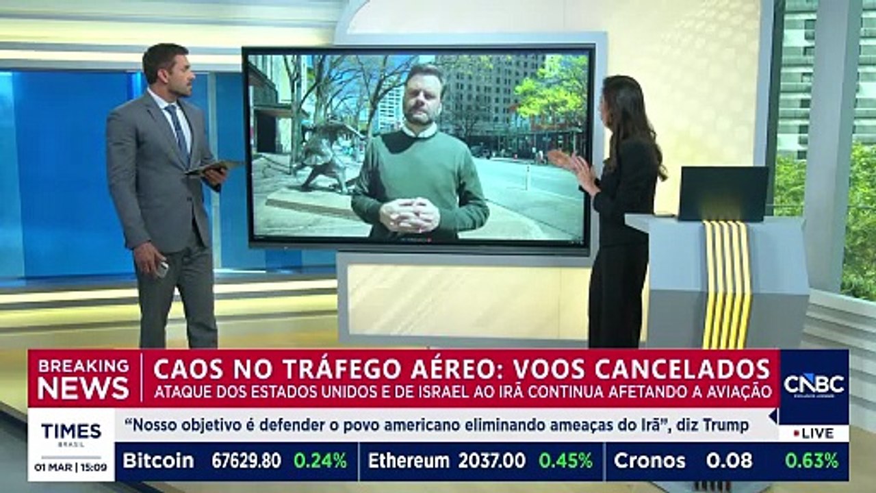 Confronto EUA-Israel x Irã provoca caos aéreo e diversos cancelamentos; Ravache traz relato pessoal
