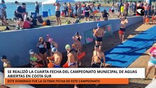 Se realizó la cuarta fecha del Campeonato Municipal de Aguas Abiertas en Costa Sur.mp4