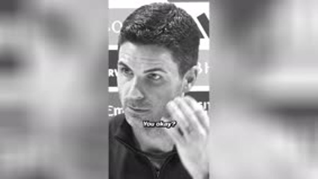 Arteta gets black eye scare in news conference