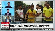 Nikolas Ferreira e Flávio Bolsonaro lideram ato ‘Acorda, Brasil’ na Avenida Paulista