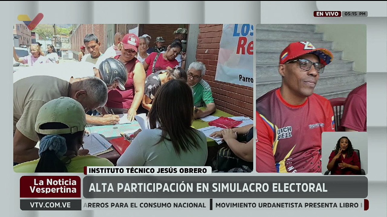 Caraqueños de la parroquia Sucre participan en Simulacro Electoral para elegir sus proyectos