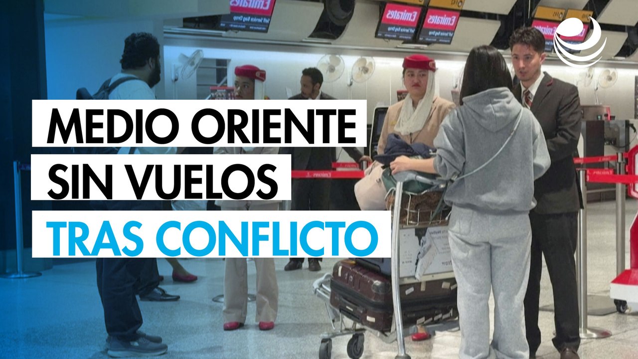 Cielo cerrado y viajeros bloqueados por el conflicto en Oriente Medio