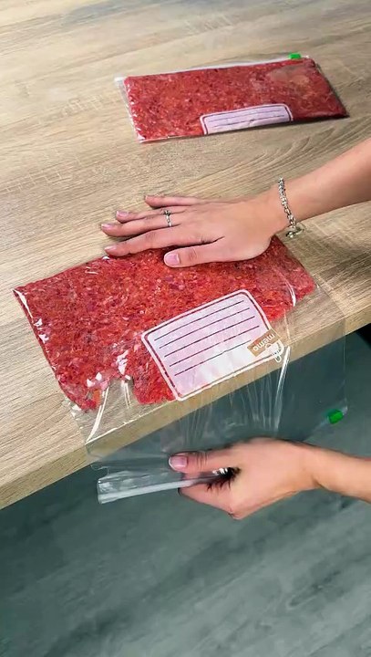 Simple meat packaging hack at home👍