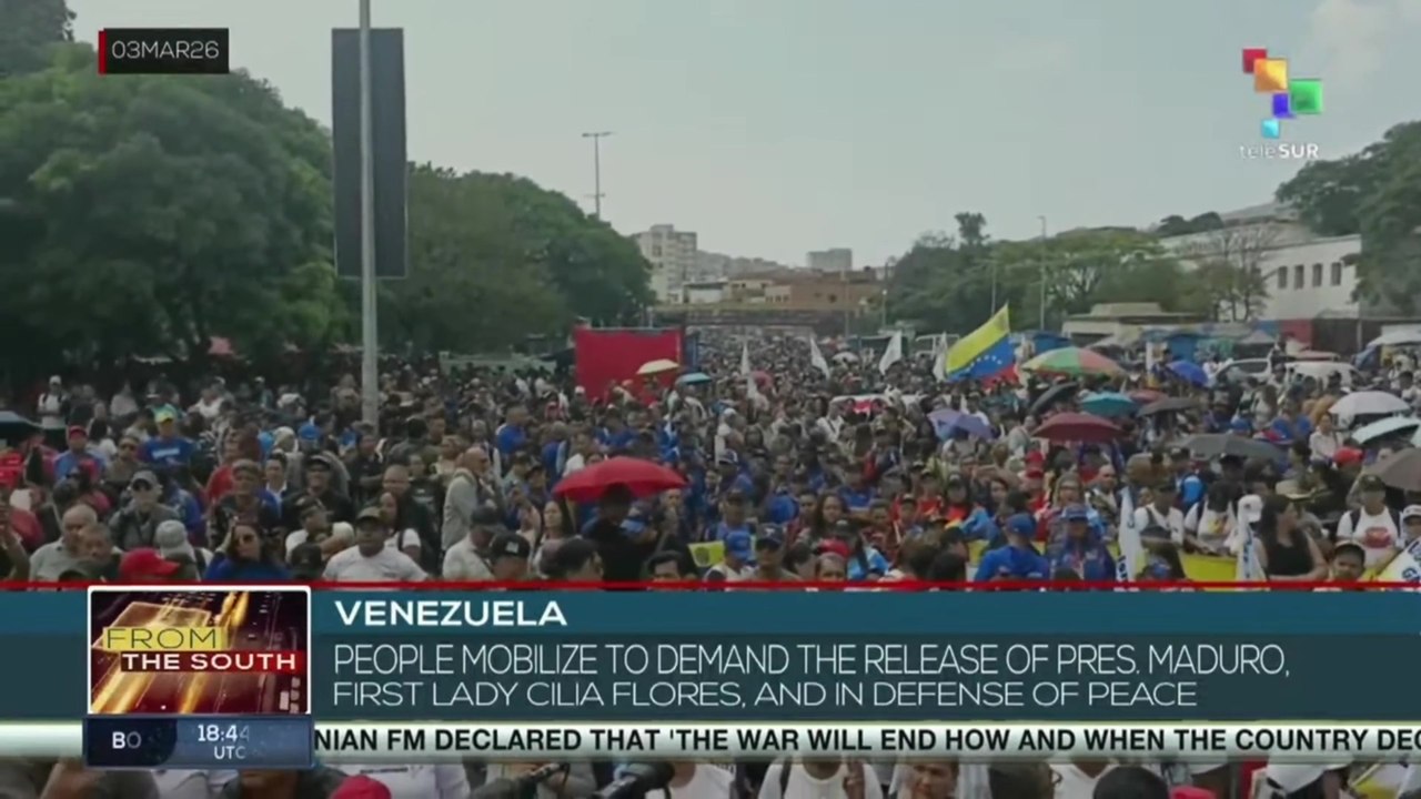 Venezuela | People demand the release of Pres. Maduro, First Lady Cilia Flores