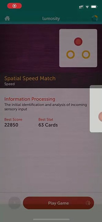 Lumosity Games 13: Spatial Speed Match for Speed Brain Training #lumositygame