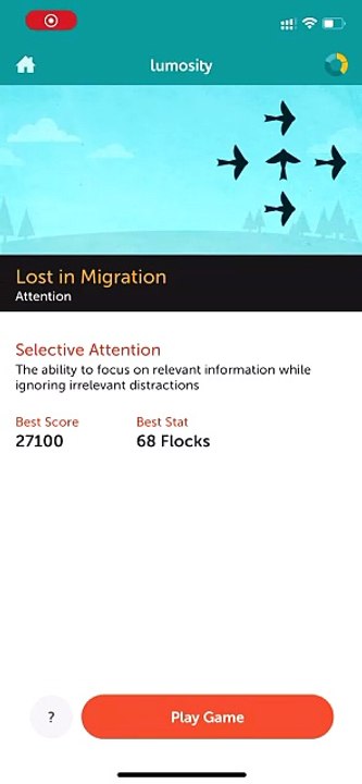 Lumosity Games 9: Lost in Migration for Attention Brain Training #lumositygame