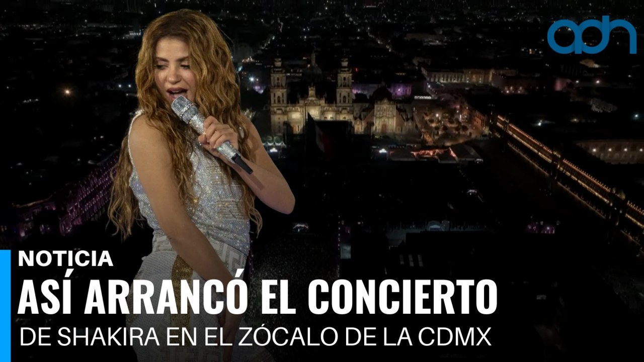 Así arrancó el concierto de Shakira en el Zócalo de la CDMX