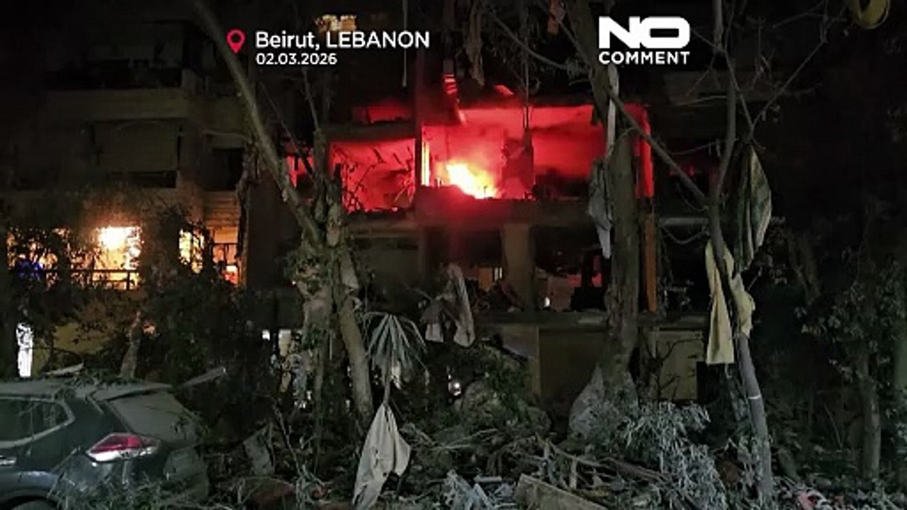 Cientos de personas huyen de los suburbios de Beirut tras ataques israelíes contra Hezbolá