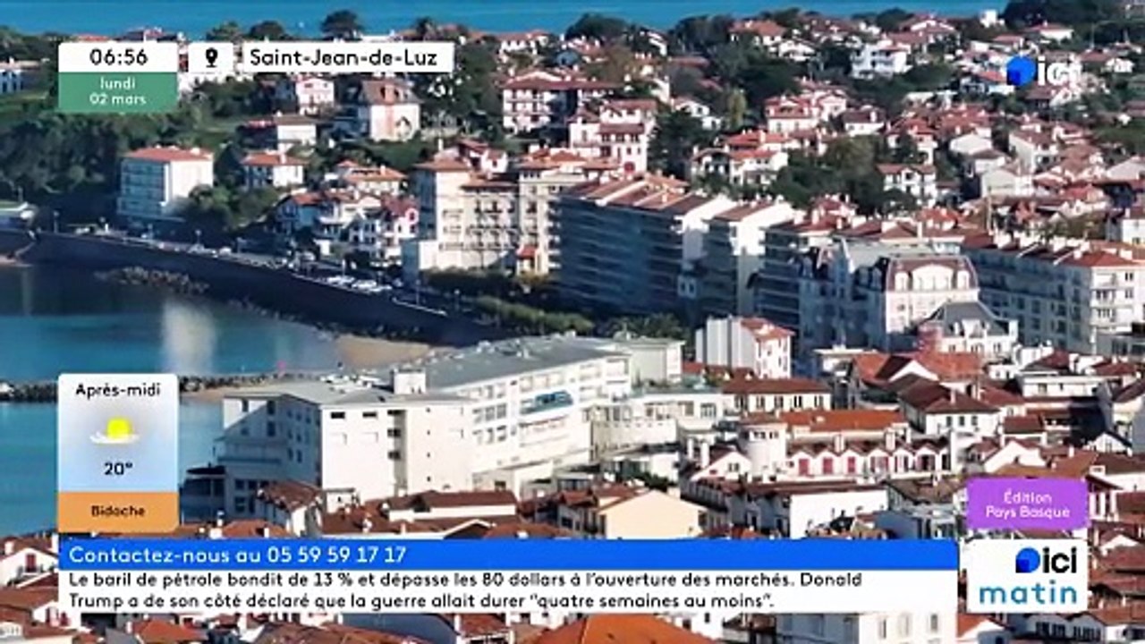 02/03/2026 - ici matin par ici Pays Basque en vidéo