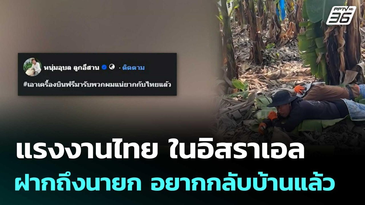 แรงงานไทย ในอิสราเอล ฝากถึงนายก อยากกลับบ้านแล้ว | จับข่าวคุย | 2 มี.ค. 69