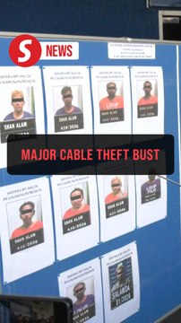 Cable theft syndicate busted, 9 held in Selangor