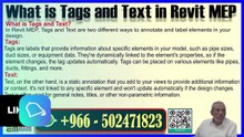 Tags vs Text in Revit MEP Understanding the Difference ریویٹ میپ میں ٹیگز بمقابلہ متن، فرق کو سمجھناPart-95