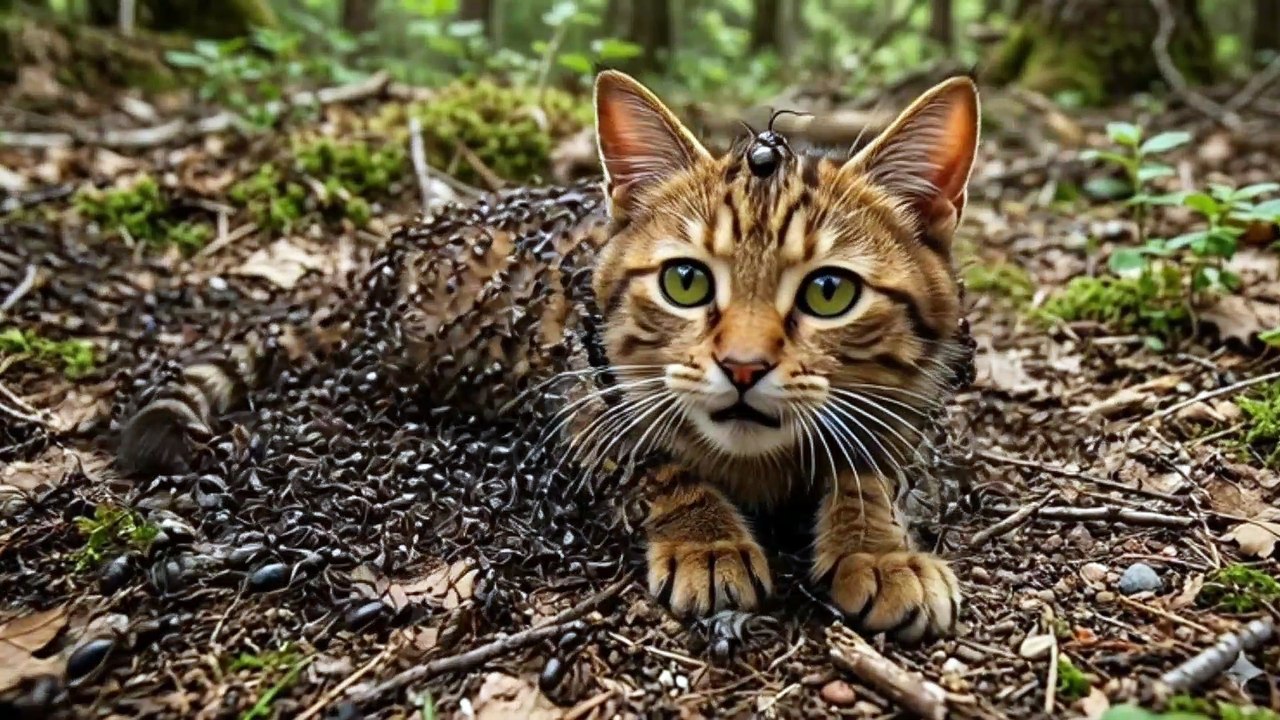 how to save kitten from ants, animal rescue Pakistan,
