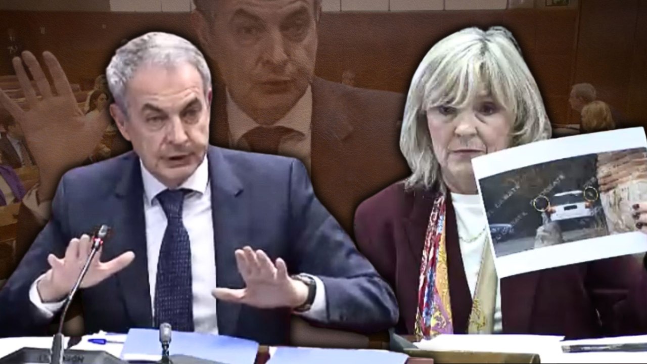 Zapatero se pone como el bicho del pantano cuando le sacan su foto con su amigo detenido por el caso Plus Ultra